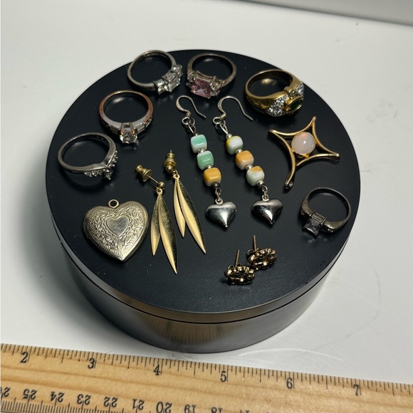 Vintage random lot of Jewelry - rings earrings - Picture 3 of 8